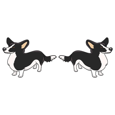 Signmission Cardigan Welsh Corgi Dog Decal, Dog Lover Decor Vinyl Sticker D-24-Cardigan Welsh Corgi